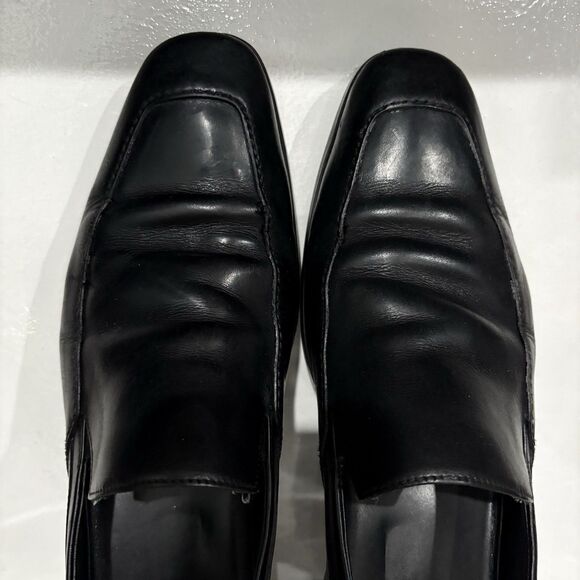 Hugo Boss Loafers Men 10.5 Black Leather Slip On Office Quiet Luxury Officewear main image 7
